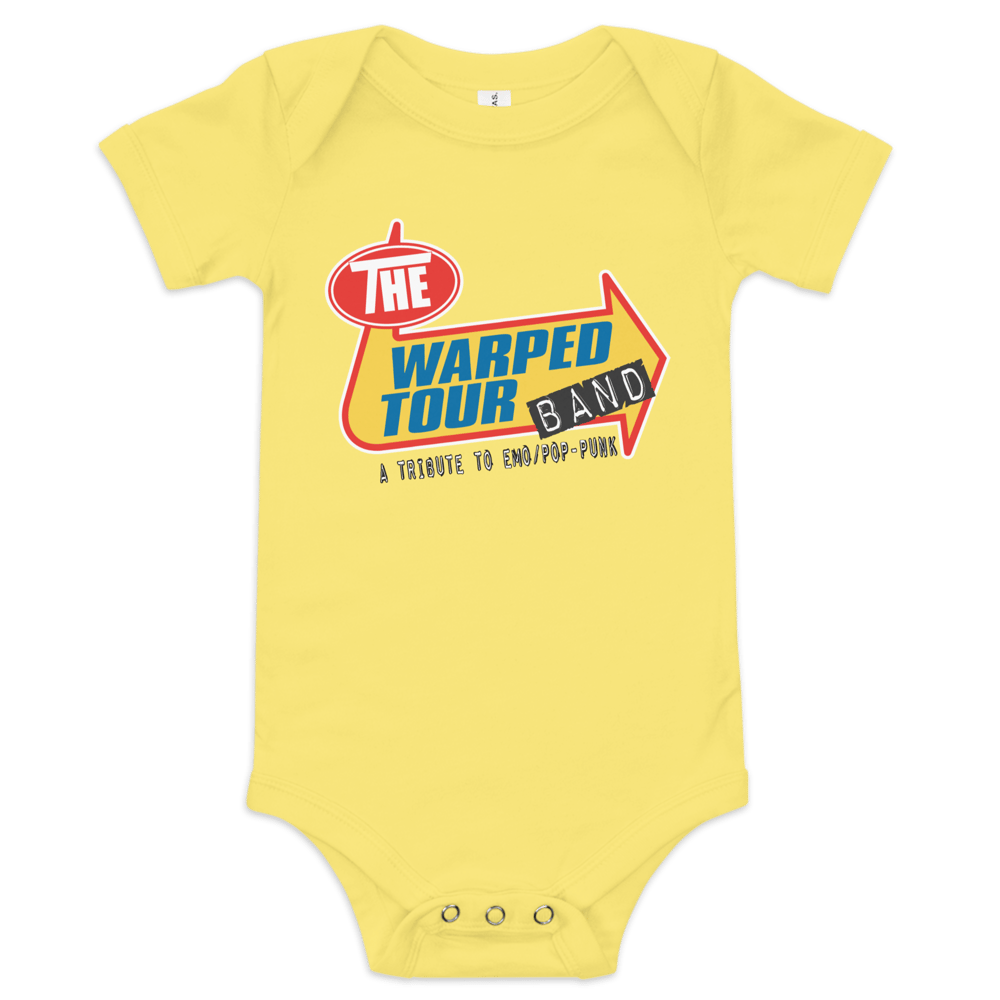 Baby short sleeve one piece (The Warped Tour Band Logo)
