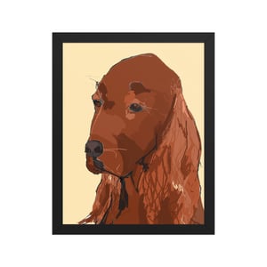 Image of IRISH SETTER FRAMED ART