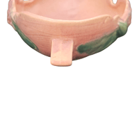 Image 7 of 1940s Roseville Pottery Water Lily Console Planter/Bowl