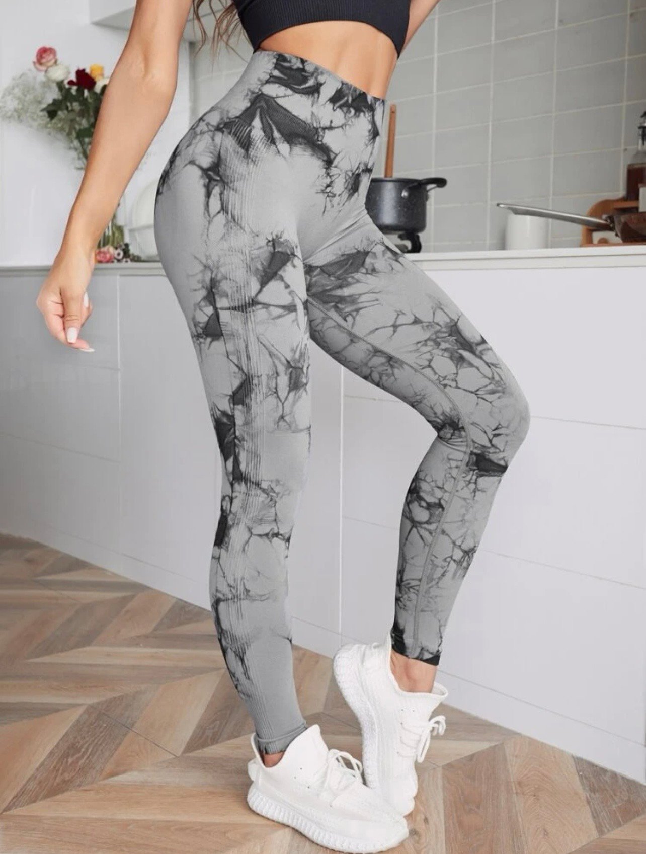 Dark Gray Swirl Leggings | Shop Muscle Bombshell