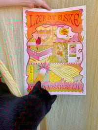 Image 2 of A3 ELSK DIT DØDSSYGE LIV Poster