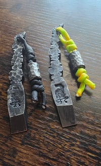 Image 1 of 80crv2 custom prybar with "Rock Grind" Hammerforge bead