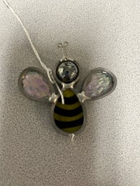Image 1 of Bumblebee Stained Glass suncatcher art