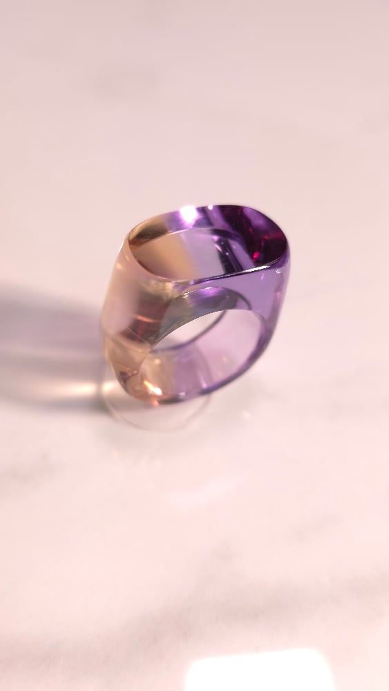 Image of Ametrine Jelly Ring Signet 