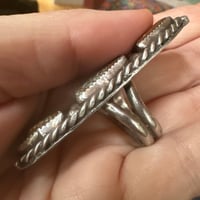 Image 7 of Mine-#8 3 stone long ring 