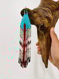 Image 2 of White bird earrings 