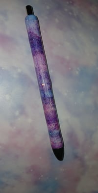 Galaxy glitter pen with monogram