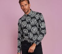 Image 3 of Camisa Rosabel negra