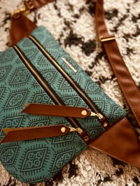 Image 3 of XL Teal boho crossbody 