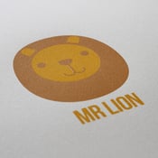 Image of 'Mr Lion' screenprint