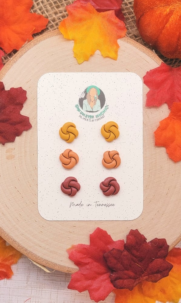 Image of Autumn Knot Stud Pack