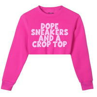 Dope Sneakers & A Crop Top Sweatshirt 💕
