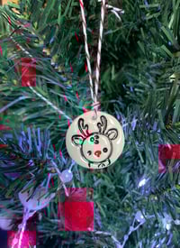 Image 5 of Little Rudolph and Little Bear tags.  Set of 2.