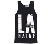 Image of LA HAINE big print Vest (Black)