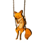 Image of Fox on a Swing Necklace