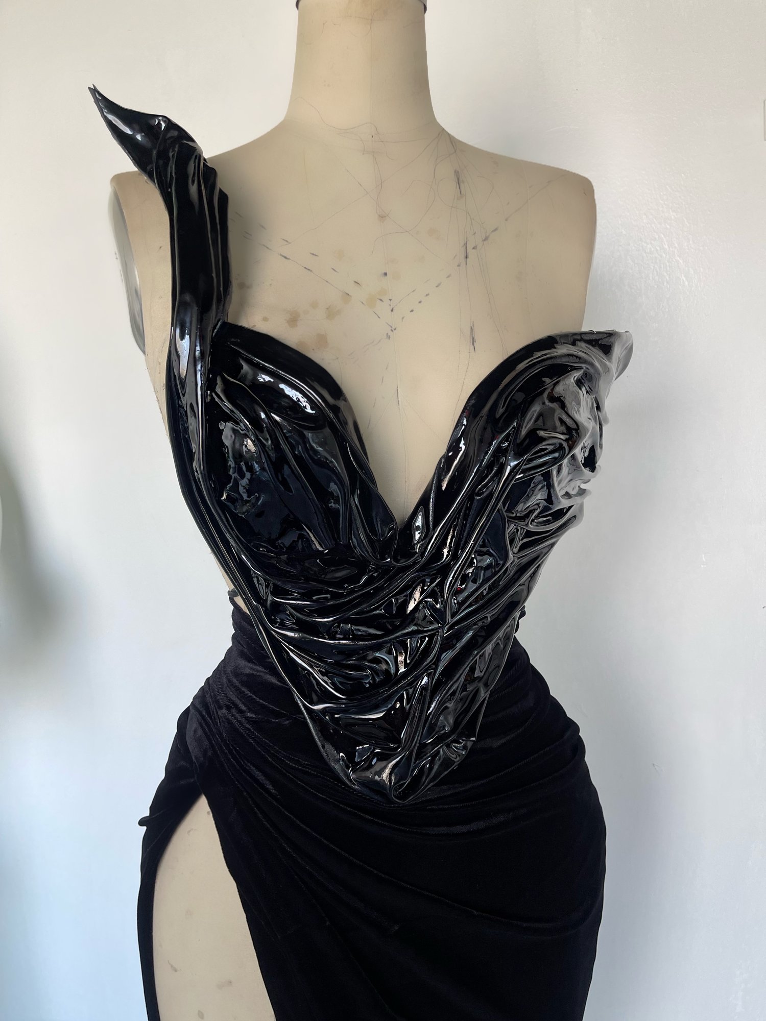 Image of GILDED ONYX GOWN 