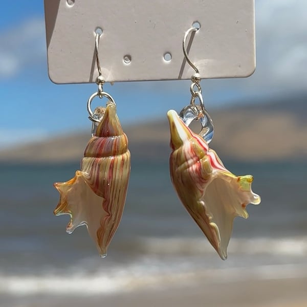 Image of Tiger Cone Shell Earrings