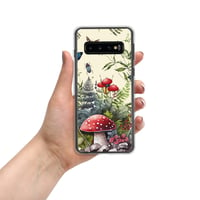 Image 4 of Beautiful Watercolor Mushroom Fungus Mycology W/Insects Art Clear Case for Samsung®