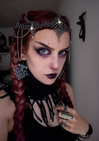 Image 3 of Hiddensee Crystal Earrings (Amethyst) - 3D printed *no metal!