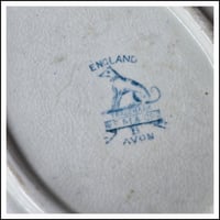 Image 4 of Vintage English made rectangular tea platter