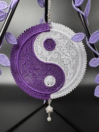 Image 2 of Small Triangular Yin & Yang Suncatcher