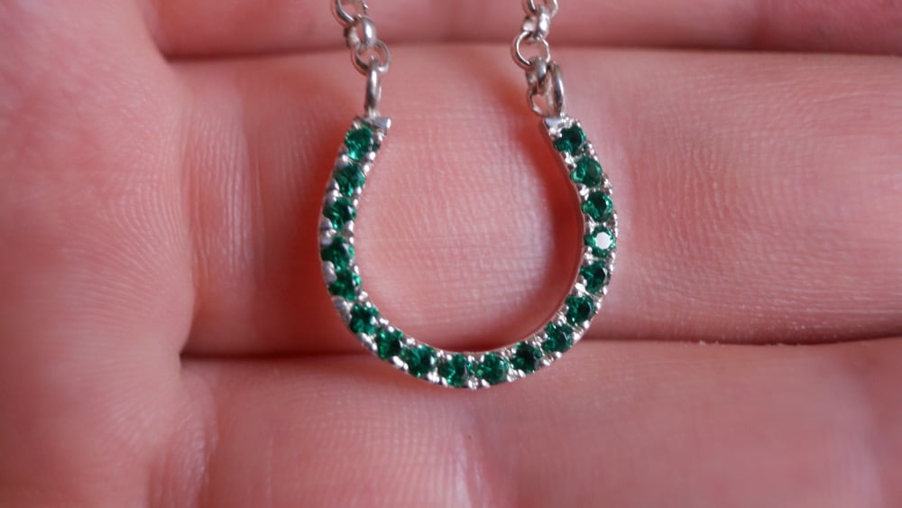 Image of Lucky Horse Shoe Necklace 