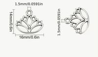 Image 2 of 1026 Lotus Charms
