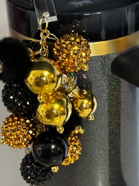 Image 2 of Fairy Dust Black and Gold Tumbler Straw Bauble
