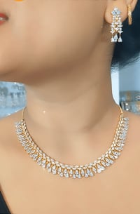 Image 1 of Mohani_Premium Australian Diamond Set with Earrings E