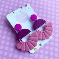 ‘Isla’ earrings - magenta 