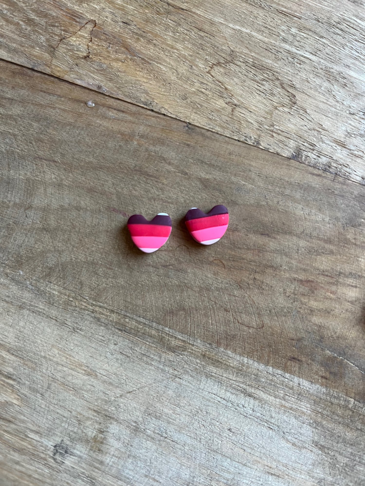 Image of Mini Striped Hearts