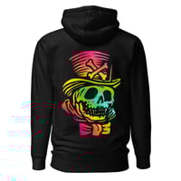 Image 1 of hyper color gumbo skull Unisex Hoodie