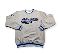 Image 1 of LIVINGSTONE CURSIVE CREW SWEATSHIRT (Gray)