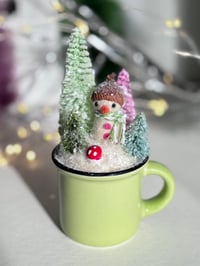 Image 2 of Mini Mug Winter Scene 3 