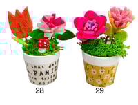 Image 1 of Mini Flower Pot & Macrame Hanger - You Pick Your Favorite 10