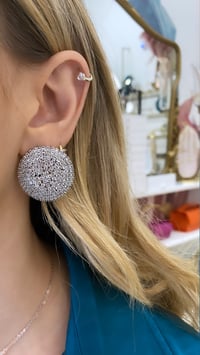 Image 1 of Button earrings
