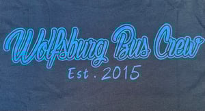 Image of WBC Navy Blue T-shirt with Neon Blue print