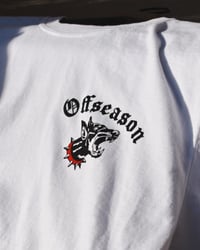 Image 2 of Women's Cropped Offseason Doberman Shirt (White)
