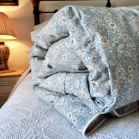 Image 1 of Made to Order - Duck Egg Floral Eiderdown
