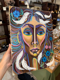 Image 3 of “Desert Woman” Original Acrylic Painting 