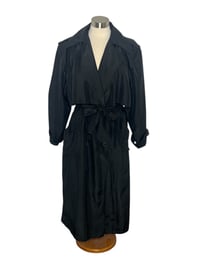 Image 3 of Black Nylon Trench Coat