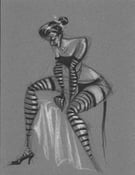 Image of Syka Sitting Striped