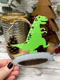 Image 2 of Dino with banner