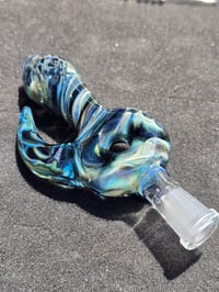 Image 2 of Blue Chaos Nectar Collector With Horn 