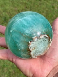 Image 16 of Aqua Fluorite Crystal Sphere #1822