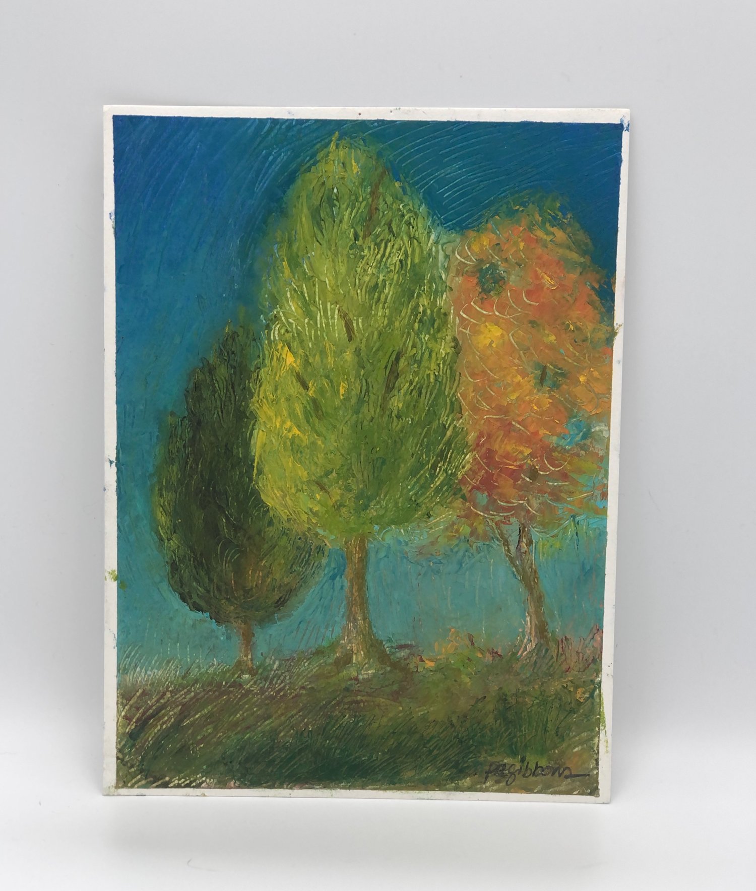 Image of Oil On Paper TREE-O