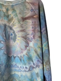 Image 7 of L 100% Cotton French Terry Sweatsuit Set in Earthy Spiral Ice Dye