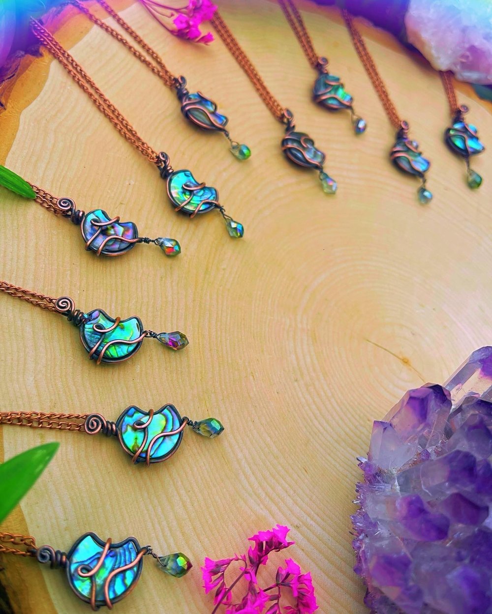 Abalone Moon Pendantz โฝ