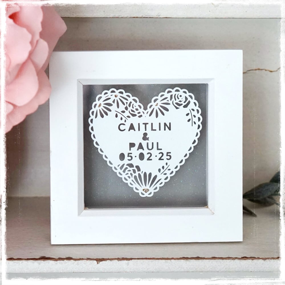 Image of Floral Couples Heart - small