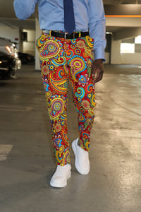 Image 1 of The Kendu pants - paisley color wave